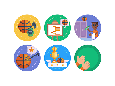 Basketball Icons basket ball basketball basketball court basketball flyer basketball logo basketball player coloured icons flat icons icon icons icons pack vector vectors