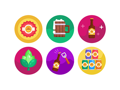 Beer Icons beer beer art beer bottle beer branding beer can beer label beer mug coloured icons flat icons icon icons icons pack vector vectors