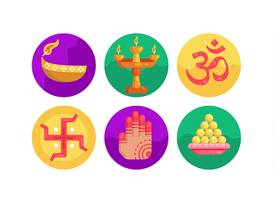 Diwali Icons coloured icons diwali flat icons gift gift box hindu hinduism icon icons icons pack vector vectors