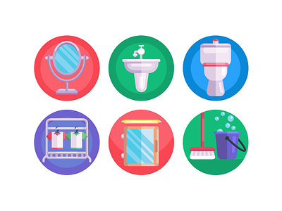 Furniture Icons coloured icons drawers flat icons furniture furniture design furniture shop furniture store icon icons icons pack lamp post lamppost office chair utensils vector vectors