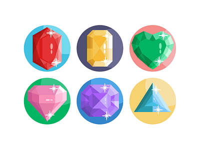 Gemstones Icons coloured icons diamond diamond logo diamondbacks flat icons gemstone gemstones icon icons icons pack vector vectors