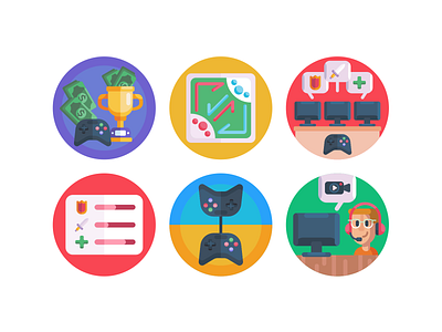 Esport Gaming Icons coloured icons esport esports flat icons gaming icon icons icons pack vector vectors