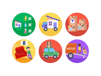 Moving Home Icons