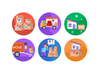Moving Home Icons coloured icons flat icons home buying icon icons icons pack moving home new home vector vectors