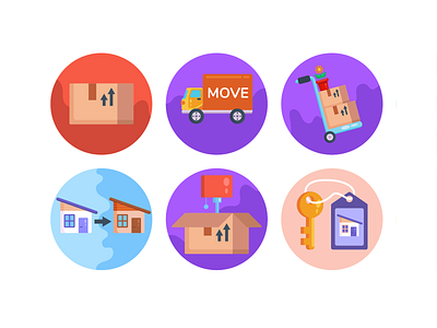 Moving Home Icons