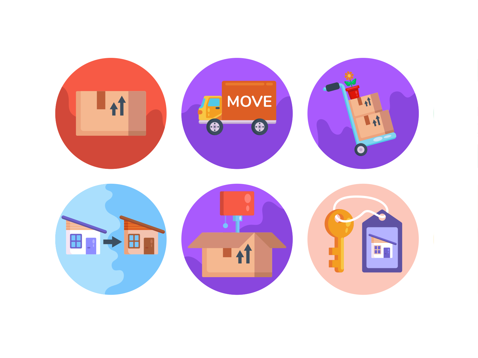 Moving Day Icons
