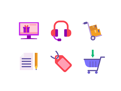 Ecommerce Color coloured icons ecommerce flat icons icon icons icons pack online online store shopping vector vectors