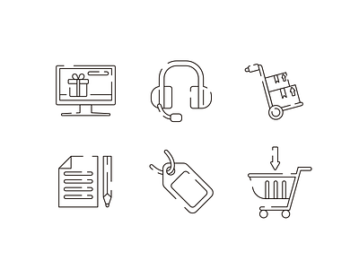 Ecommerce Line Icons