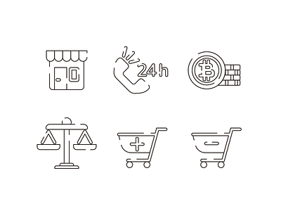 Ecommerce Line Icons ecommerce flat icons icon icons icons pack online shopping shopping bag shopping basket shopping cart vector vectors