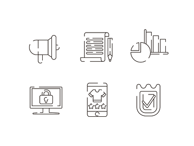 Ecommerce Line Icons