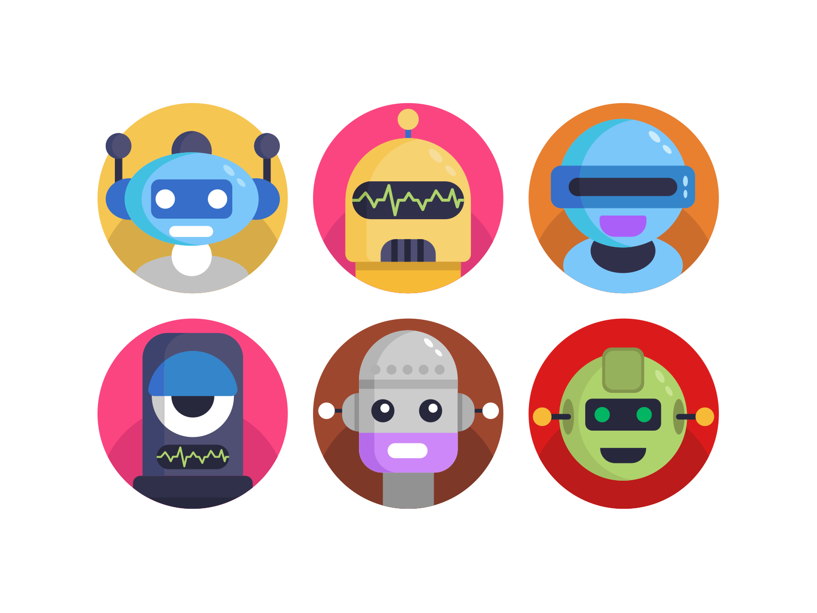 User Avatar Profile Flat Icons by Dighital on Dribbble