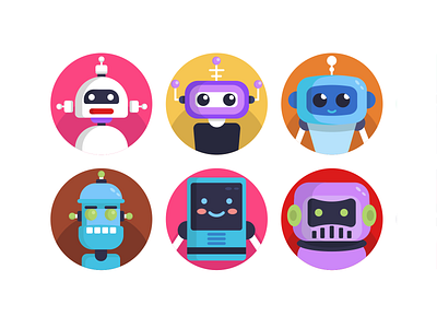 Robot Avatar Icons