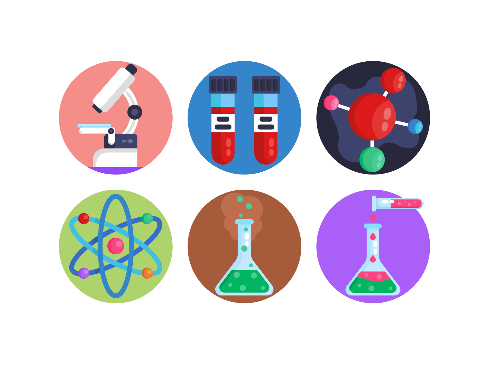 Cute Science Icons