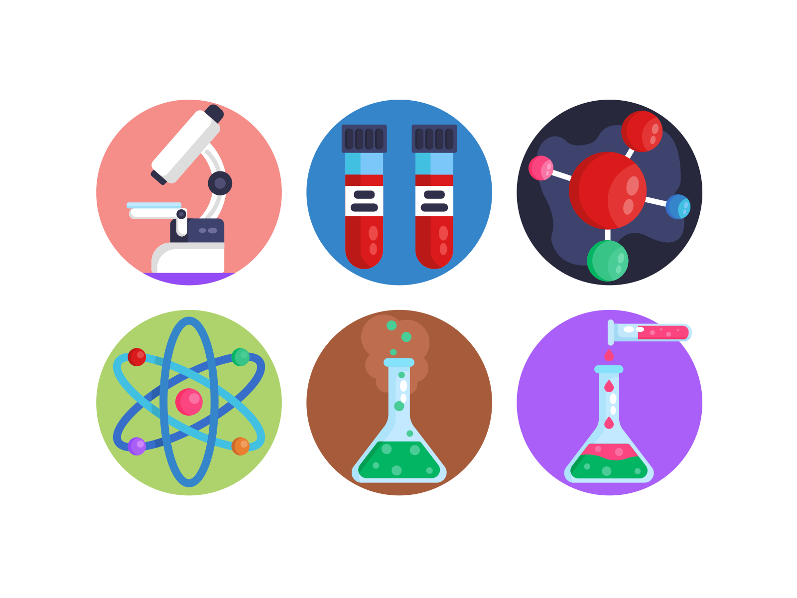 cute science icons