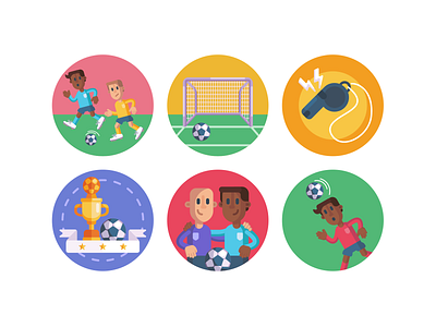 Soccer Icons coloured icons flat icons football icon icons icons pack players soccer soccer logo sports trophy vector vectors