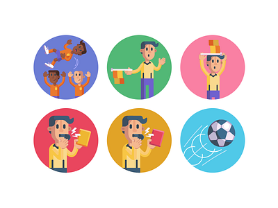 Soccer Icons ball coloured icons flat icons football footballer icon icons icons pack referee soccer sports vector vectors