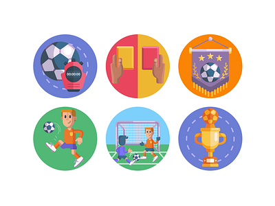 Soccer Icons coloured icons flat icons football icon icons icons pack soccer sports stopwatch trophy vector vectors