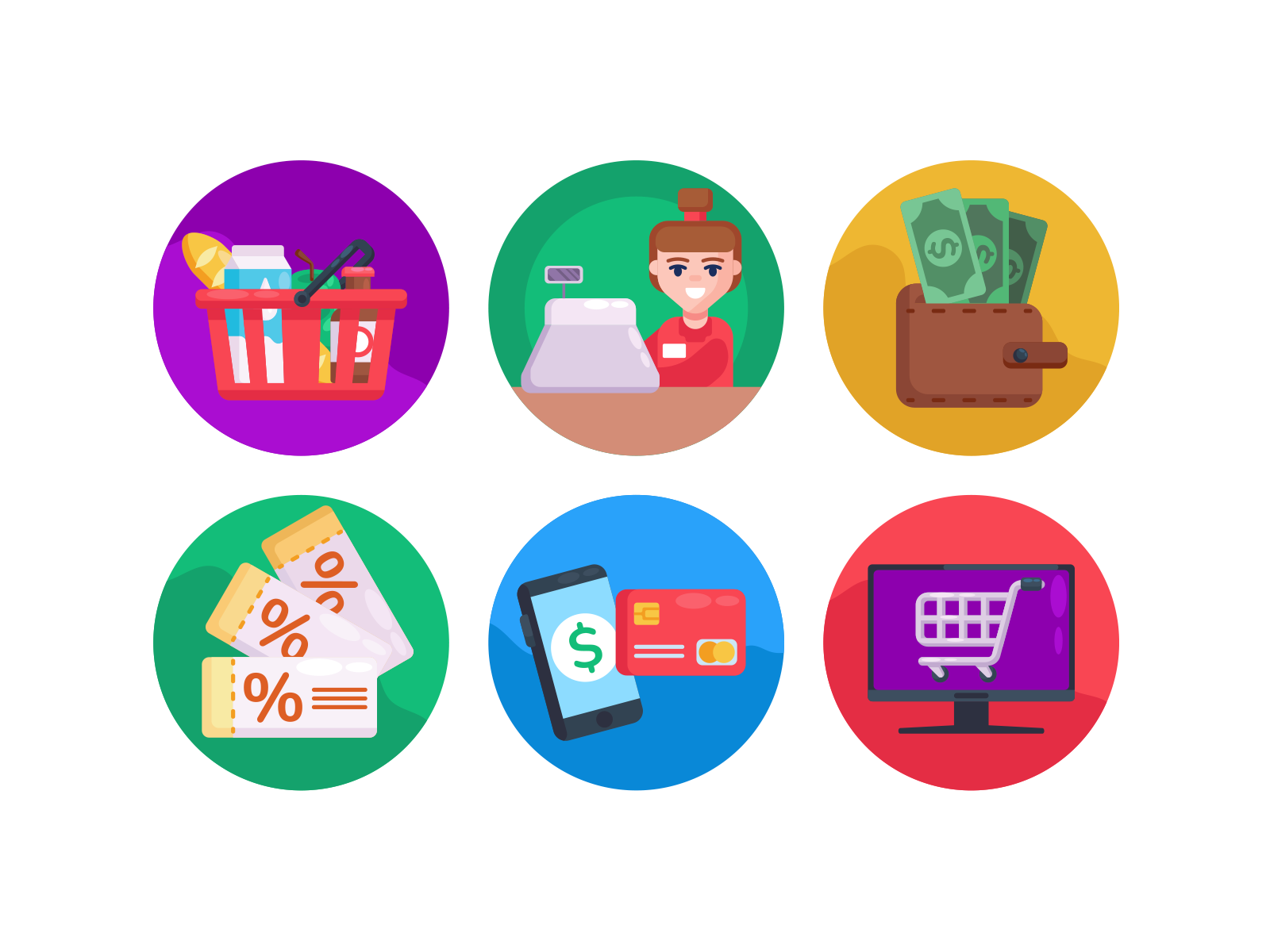 Supermarket Icons by Dighital on Dribbble