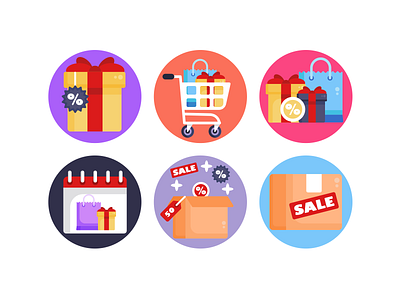 Black Friday Icons black friday black friday sale blackfriday coloured icons delivery service ecommerce flat icons icon icons icons pack vector vectors