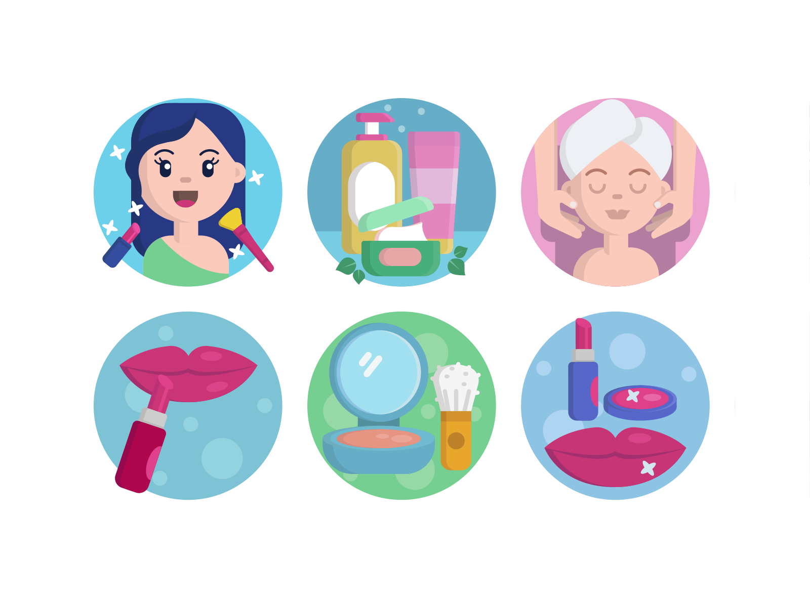 Beauty Icons by Dighital on Dribbble