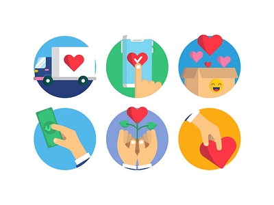 Charity Icons charity coloured icons donation donations flat icons icon icons icons pack vector vectors