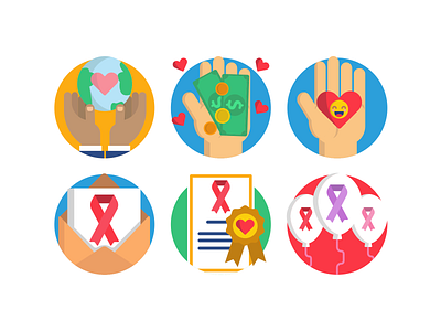 Charity Icons charity coloured icons donation donations flat icons icon icons icons pack love vector vectors