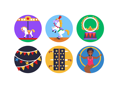 Circus Icons circus coloured icons flat icons icon icons icons pack vector vectors