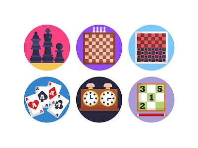 Board Games Icons board games chess chess piece chessboard coloured icons flat icons gaming gaming app icon icons icons pack poker sudoku vector vectors