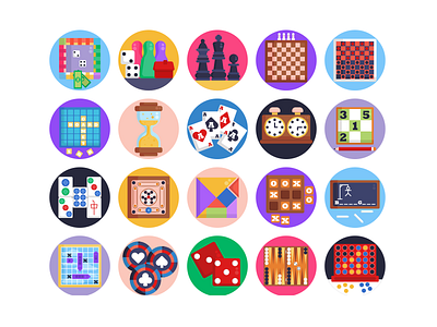 Board Games Icons by Dighital on Dribbble