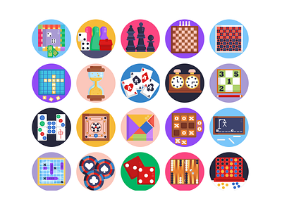 Board Games Icons board game chess chess piece chessboard coloured icons flat icons gaming gaming app icon icons icons pack vector vectors