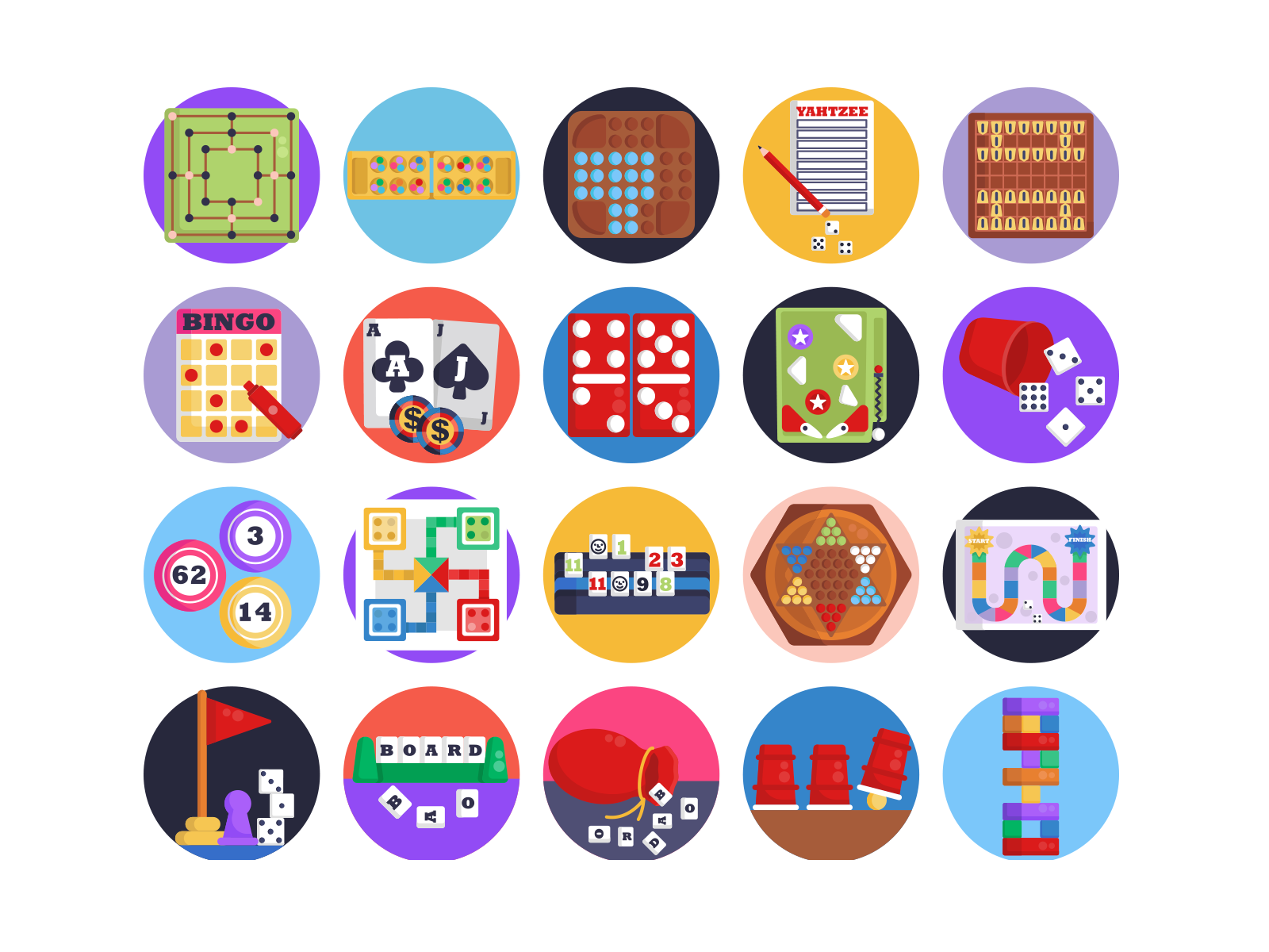 Board Games Icons by Dighital on Dribbble