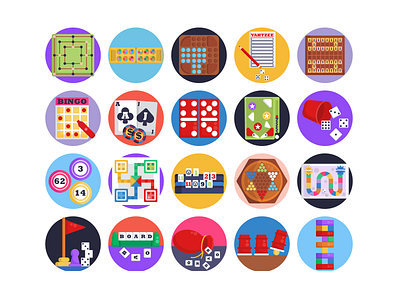 Board Games Icons board games chess coloured icons flat icons gaming gaming app icon icons icons pack jenga poker vector vectors