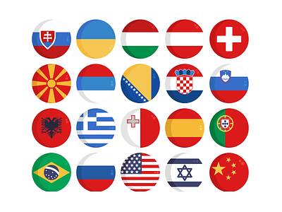 Country Flags Icons coloured icons country flags flags flat icons icon icons icons pack illustration nationality vector vectors