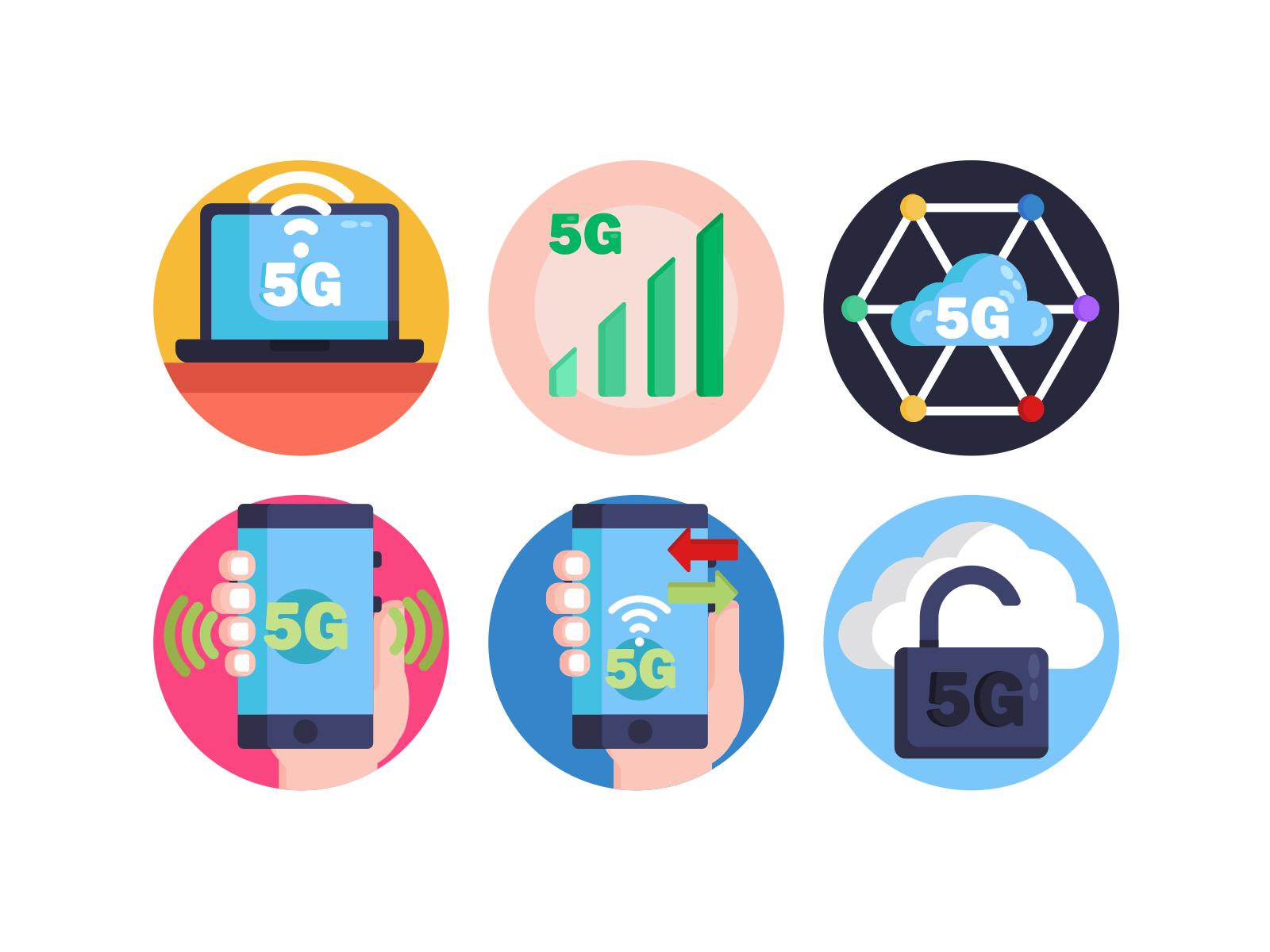 5G Icons by Dighital on Dribbble