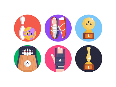 Bowling Icons bowling coloured icons flat icons icon icons icons pack player skittle sports vector vectors