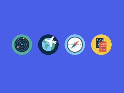 [WIP] Travel Icons airplane colour icons colourful icons compass icon icon set travel icons pack passport icon travel travel airplane