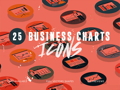 25 Business Charts Icons business business icons pack commerce economics entrepreneur graphs icons pack business office sales sales graphics