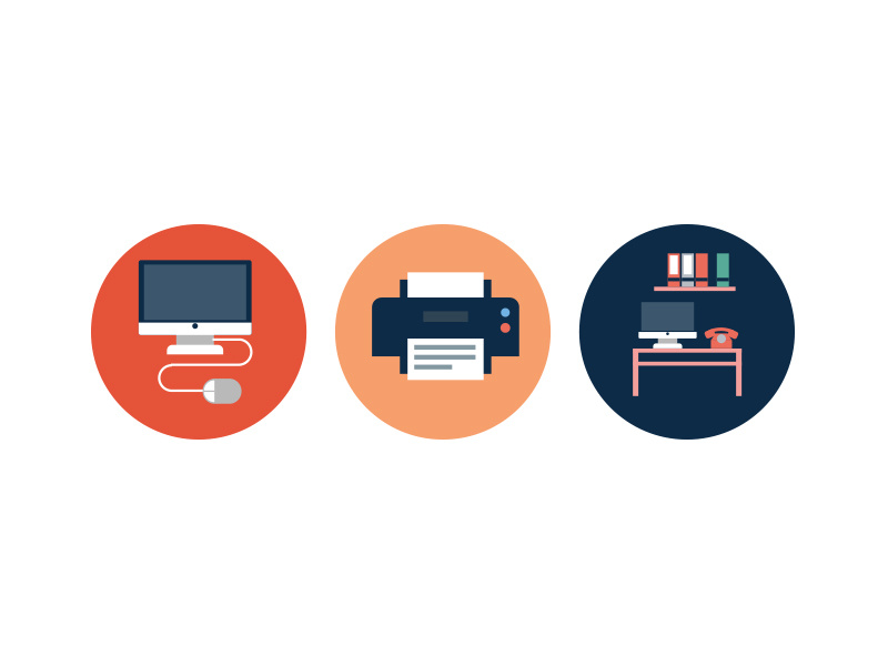 Office Icons By Dighital On Dribbble