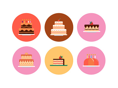 Bakery Cakes Icons bakery icons coloured icons cupcake icons cupcakes flat bakery icons flat cupcake icons flat icons