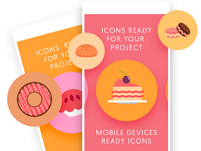 Bakery Icon Mobile View bakery icons cake icons cupcake icons donut icons macarons icons pastry icon pretzel icons