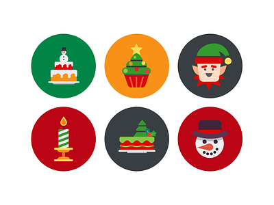Christmas icons christmas cake christmas flat icons christmas icons christmas icons set elf flat icons icons christmas snowman