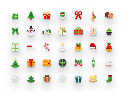 Christmas flat icons christmas cake christmas flat icons christmas icons christmas icons set elf flat icons icons christmas snowman