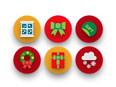 Wip Christmas Flat Icons
