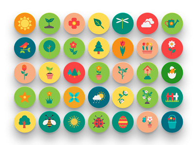 WIP 50 Spring Icons