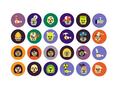 Halloween Zombie Icons