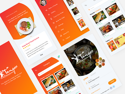 Restaurant App booking branding food hotel location mobile app restaurant app ui ux