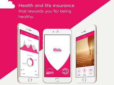 Mobile Landing Page fitness health mobile app ui ux branding