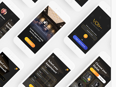 The Luxury Bar appointment bar branding mobile mobile app uiux workflow