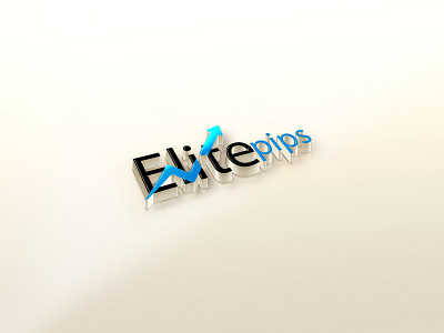 Elitepips Forex Trading Logo 3d branding graphic design logo