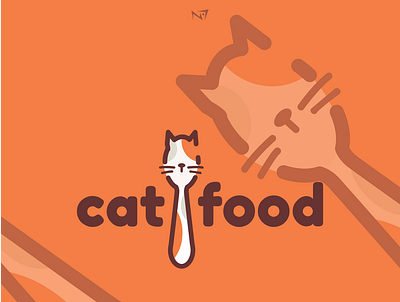 catfood art branding design flat graphic design icon illustration illustrator logo minimal